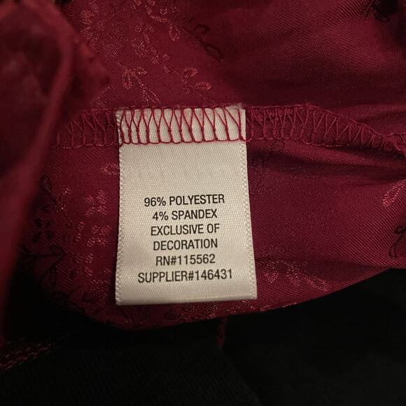 Disney Princess Mulan Bomber Jacket | Red Satin Floral Embroidered, Small EUC - Picture 6 of 6